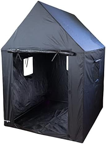 Тъчпад палатка BouncyBand Indoor Dark Den с трайни рамката – 39 x 46 x 57 – Автономна Безопасна при Допир среда за клас