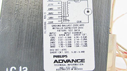 Advance 71A6552-001 - 1000 W - Металлогалогенный баласт - 5 завои - ANSI M47 - Коефициент за мощност от 96 - Максимална входяща температура 90 ° C. - Включва маслонаполненный кондензатор ?