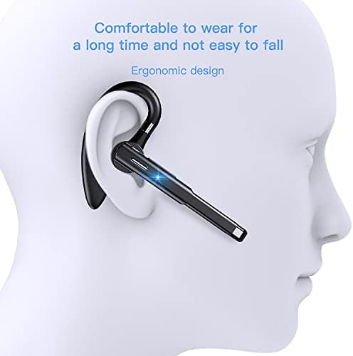 Bluetooth слушалка за мобилни телефони, Bluetooth Слушалки V5.1 с зарядно калъф, Водоустойчиви Слушалки, свободни ръце,