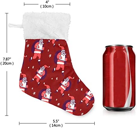 JSTEL Коледна Украса за Коледните Чорапи на Дядо Коледа, Висящи Украшения, 4 Опаковки Малки Висящи Отглеждане,