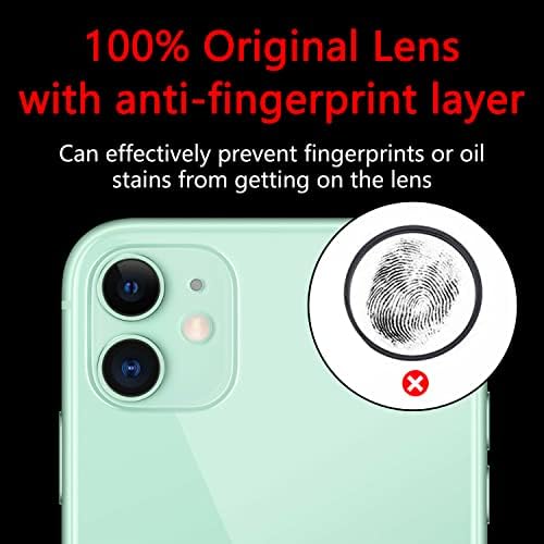 2 ЕЛЕМЕНТА Soaosdr Оригиналната Смяна на стъкло на Обектива на камерата за Обратно виждане за iPhone 11 6,1 инча с комплект стъклени лещи на камерата предварително инсталир?