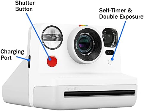 Фотоапарати Polaroid Now I-Type камера за бързо снимане, заснемане на филм, моментално отпечатване на снимки, чудесен
