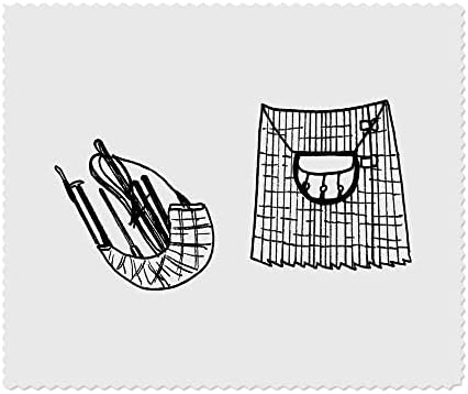 Azeeda 2 x Кърпички за почистване на лещи и очила от микрофибър Kilt & Bagpipes (LC00018844)