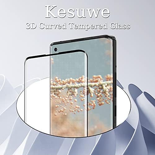 Защитно фолио Kesuwe за Motorola Moto Edge Plus от закалено стъкло, 3D Изогнутое Стъкло с пълно покритие на екрана,