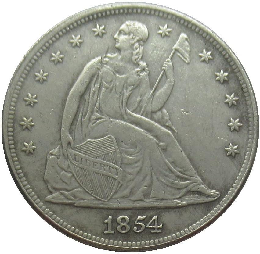 Възпоменателна монета - Копие от Хартата на 1854 година на стойност 1 щатски долар със Сребърно покритие