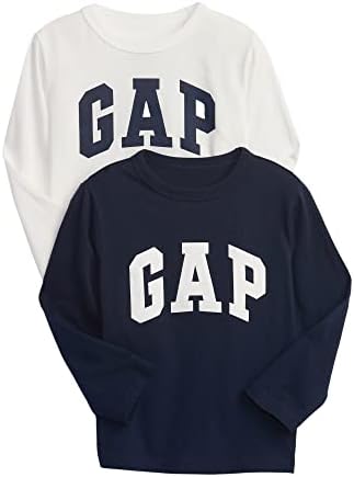 Тениска с логото на Baby GAP Момчета от 2 комплекти с дълъг ръкав и логото на