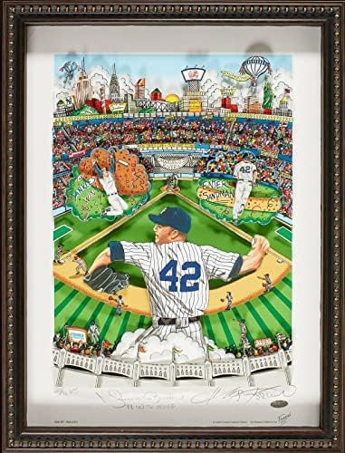 Прекрасен Мариано Ривера е Подписал Fazzino Pop Art 20/42 Steiner Certified - С автограф от MLB Art