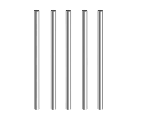 HAUZSDISAINS 304 Прът от неръждаема стомана 3 мм x 100 мм / 0,12 х 3,95 Стоманена пръчка, метални пръти за diy, стоманена пръчка