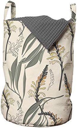 Ботаническая чанта за дрехи Ambesonne с Модел под формата на тропически Цветя и листа в стила на Булчинската дизайн Natural