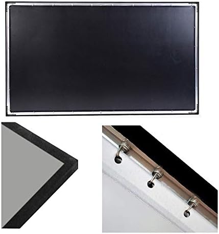 Прожекционен екран с фиксирани панела, хвърлена на разсеяна светлина, 60 -100 на Екрана на проектора с тясна рамка от черен кристал, който предпазва от светлина (Разме?