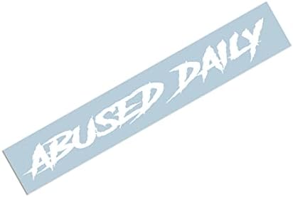 Злоупотреблявший Дневна стикер на предното стъкло на Банер Стил Етикети № 2 Пискюл (23 x 2,8)