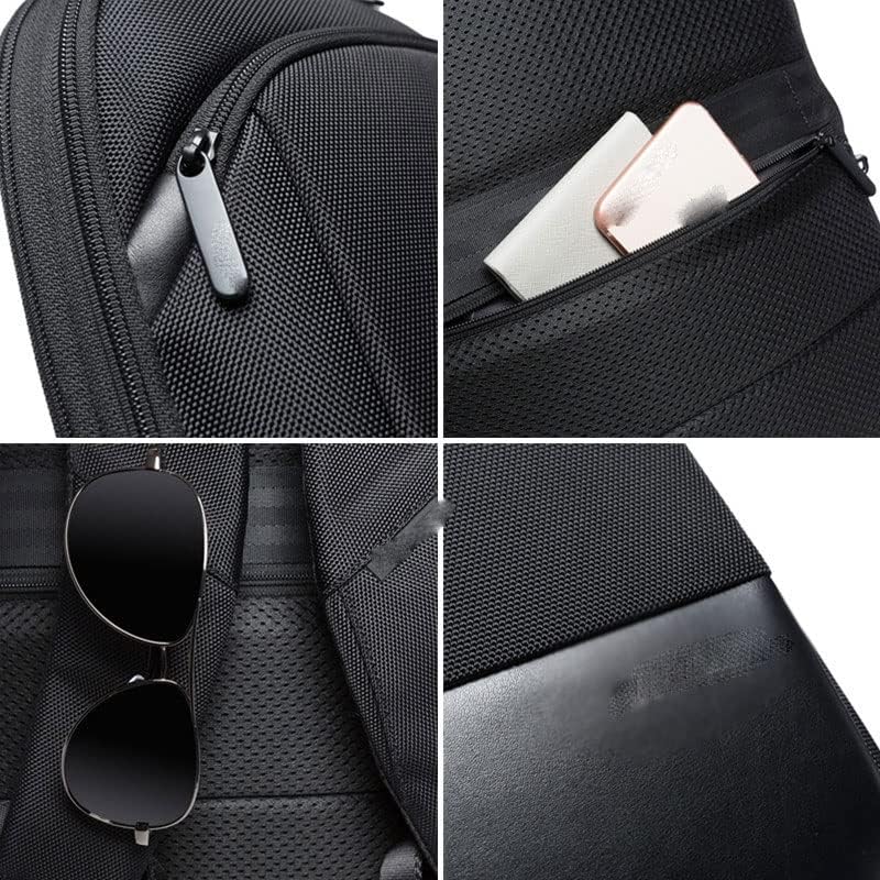 XDCHLK Мъжки Бизнес Водоустойчива раница за лаптоп 15,6 , Мъжка Класическа Пътна Велосипедна Лесно подвижни чанта през рамо (Цвят: D, размер: 43 x 31 x 7 см)