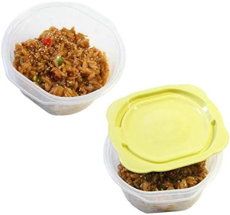 Контейнер за съхранение на ориз EASY N FREE за микровълнова печка, която не съдържа BPA, 460 мл, определени 12EA