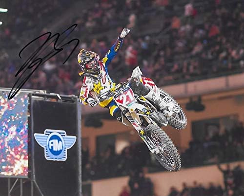 Джейсън Андерсън, Supercross, Мотокрос, снимка с автограф 8x10, ще бъде приложено COA със снимка-доказателство за
