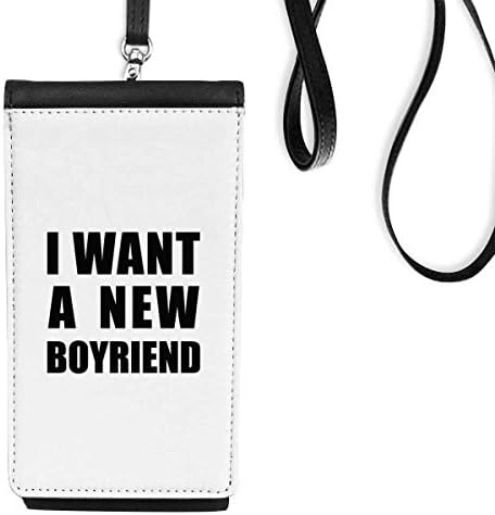 Аз искам Нов Човек, в Чантата си За Телефон, Портфейл, Висящ Калъф За Мобилен Телефон, Черен Джоба