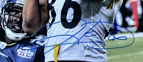 Хайнс Уорд Подписа Футболно снимка Питсбърг Стийлърс 16x20 JSA ITP - Снимки NFL с автограф