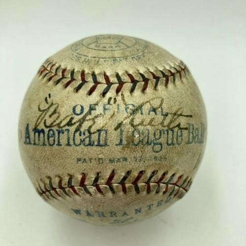 The Finest Бейб Рут Тай Коб Уолтър Джонсън 1925 КОПИТО Подписа Бейзболни PSA ДНК - Бейзболни топки с автографи