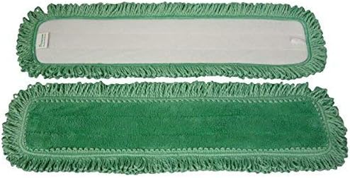 Истинските Чисти 48-цолови кърпи от микрофибър със зелени Ресни за почистване на прах (опаковка от 2 броя)