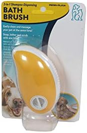 Четка за къпане на домашни любимци с дозатор шампоан Penn-Plax 2 в 1 – Сапун, пяна, търкане и масаж за Вашето куче или