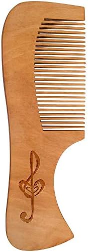 Дървена четка за коса Azeeda Музикално сърце (HA00020384)