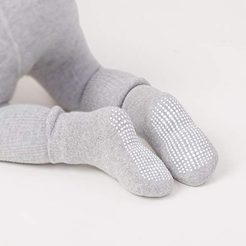 Дебели Памучни Чорапи VWU с Дръжки, Детски Чорапи за деца, Хавлиени 0-6T