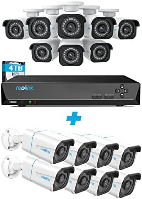 Търговска система за видеонаблюдение Reolink PoE Business Пакет, 16-канален 16-мегапикселова камера за интелигентно