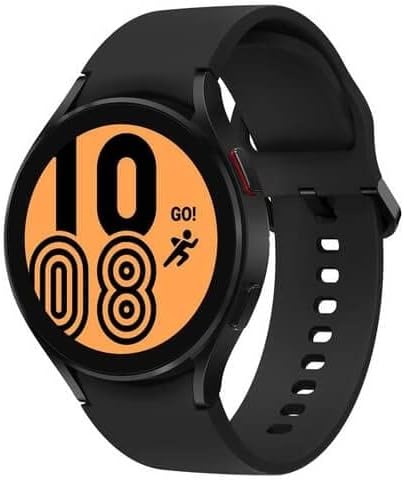 SAMSUNG Electronics Galaxy Watch 4 44 R870 Умни часовници, GPS, WiFi, Bluetooth (международна модел) (черно), (SM-R870)