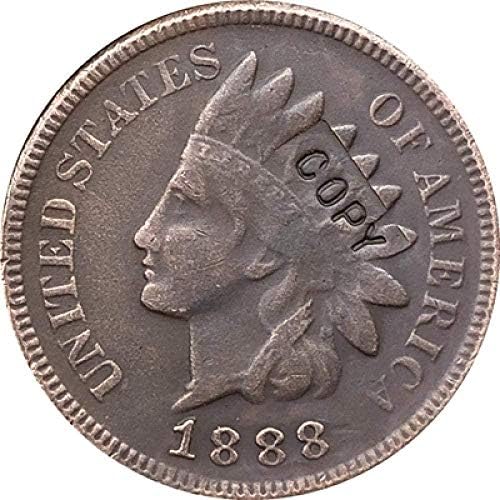 Копие на монети в формата на главата индианец 1888 Цента на Копие Подарък за Него
