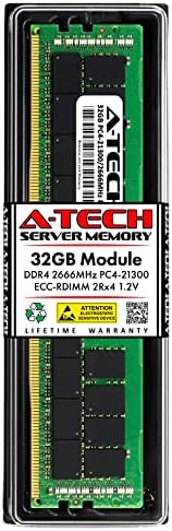 Подмяна на памет A-Tech 32 GB Kingston KTH-PL426/32G|DDR4 2666 Mhz PC4-21300 2Rx4 1.2 V ECC Регистриран Сървърен