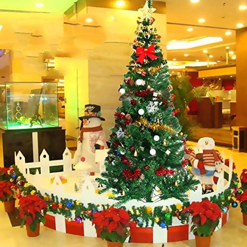CYWYQ 6 фута Изкуствени Коледни Елхи, Еловая навесная Коледно Дърво, Коледна Украса за вътрешно и външно използване