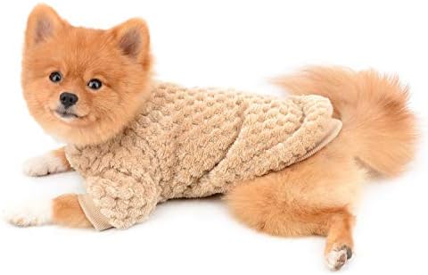 Пуловер SELMAI, Пуловер, за Кучета, Мек Пушистое Флисовое Зимно Палто за Малки Кучета, Средни Котки, Дрехи за Кученца Чихуахуа,