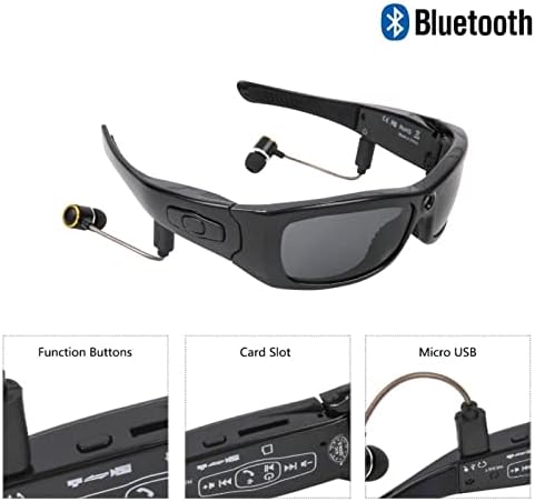 NC HD стерео Bluetooth камера Очила широкоъгълни 120 градуса 1080p слънчеви очила за спорт на открито безжична Bluetooth