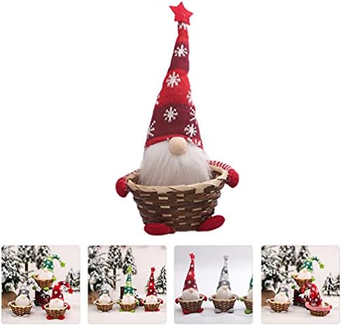 Коледен Тава Бисквити 1БР весела Коледа Кошница За Съхранение на шоколадови Бонбони, Декорация на Джудже на Дядо Коледа Кошница За Съхранение на Коледно Парти Пода