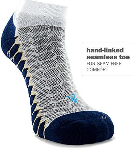 Спортни чорапи за джогинг Balega Silver Compression Fit Performance No Show за мъже и Жени (1 чифт)