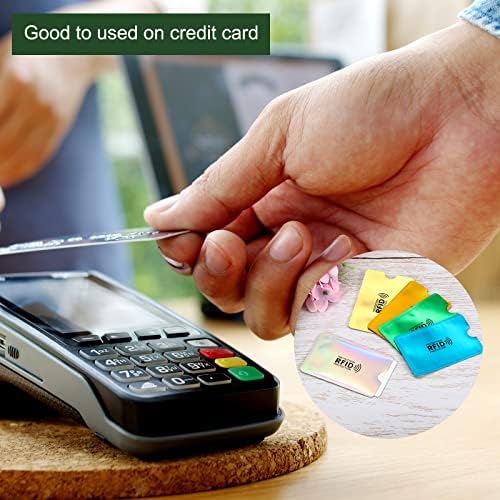 YOKIVE 30 бр. RFID-блокер ръкав, тънък защитен ръкав за кредитни карти, устойчив на надраскване, идеално за визитки, лични