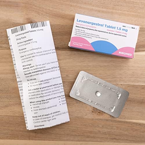 Хапчета за спешна контрацепция Xiromed за жени (6 опаковки) - 1,5 mg левоноргестрела таблетки - Намалява вероятността от бременност след необезопасен секс - Сравни с плана