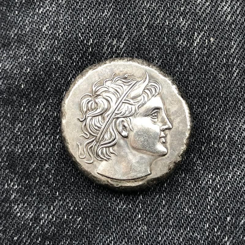 Гръцките Монети, Месинг Със Сребърно Покритие Старинни Занаяти Чуждестранни Възпоменателни Монети Неправилен Размер