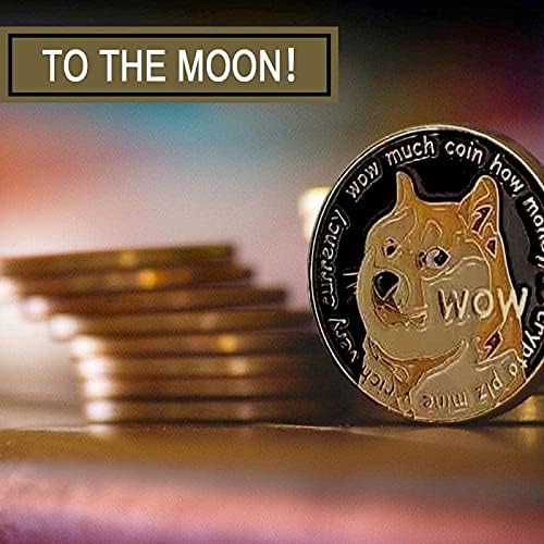 Монета на Повикване Креативна Dogecoin Възпоменателна Монета Златна Монета са подбрани Чудесен Подарък Колекция от Златни