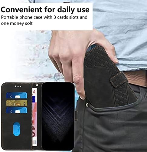 Чанта-портфейл с панти капак за телефон Vivo Y35 4G 2022/Y22S/Y22, Ретро Калъф за телефон от изкуствена кожа,
