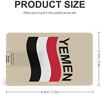 Флаг на Йемен Кредитна Банкова карта, USB Флаш памети Преносима Карта с Памет За съхранение на ключове 64G