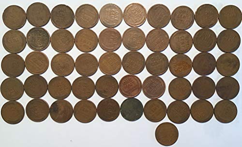 1917 P Линкълн Пшеничен Цент, Пени Ролка (50) Монети Пени Продавачът Добър