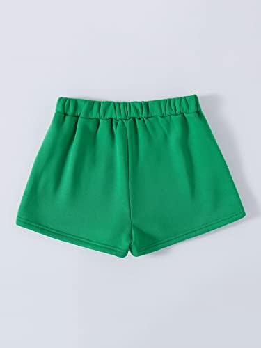 Спортни къси панталони AMAATE за жени с надпис Graphic Track Shorts (Цвят: Зелен, Размер: X-Large)