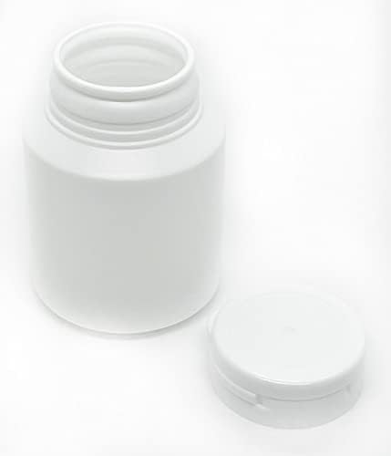 бутилки за опаковката таблетки от бял полиетилен с висока плътност, обем 150 мл с прозрачни капаци за аутопсия (15)