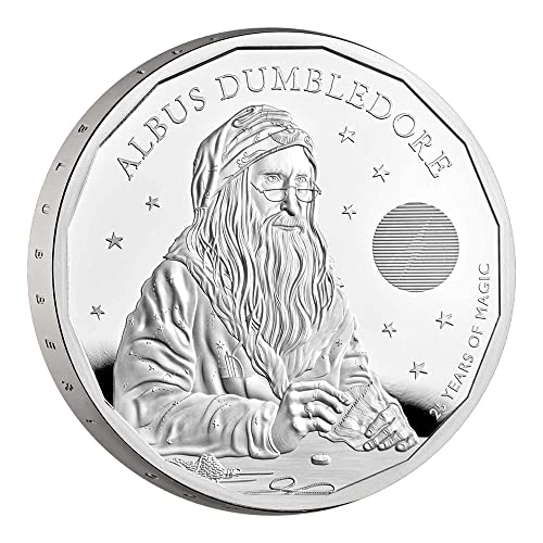 2023 DE Хари Потър 25-тата Годишнина PowerCoin Албус Дъмбълдор на Хари Потър 1 Унция Сребърна монета от 2 кг на
