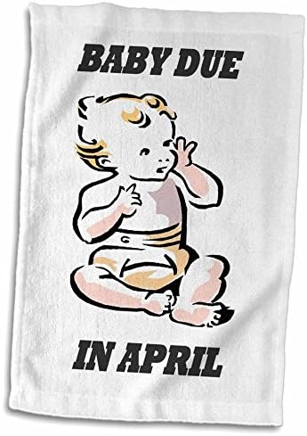 Кърпи за специални събития 3dRose Florene - Baby April - (twl-56120-1)