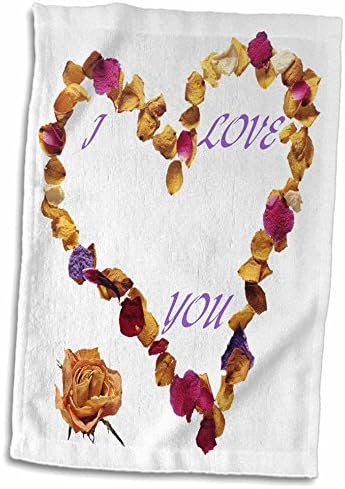 Декоративни кърпи 3dRose Florene - Love n Сърце - (twl-33164-1)