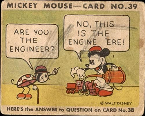 1935 Мики Маус 39 Ти си Инженер (пощенска Картичка) ПАНАИР