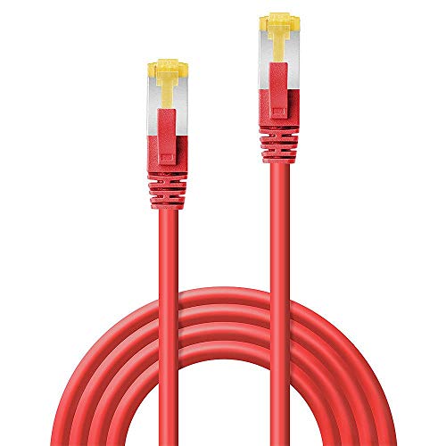 Мрежов кабел LINDY Котка.7 S / FTP ХАЛОГЕННИ конектор RJ-45, Червено, 1,5 m (номер на модела: 47293)