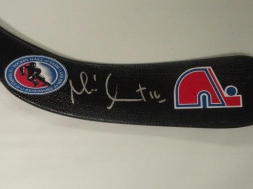 Стика за хокей с автограф Мишел Гуле Квебек Nordiques Копито С автограф Coa - Стик за хокей в НХЛ С автограф