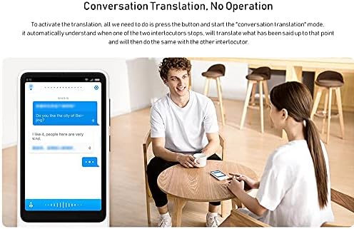 Преводач LXXSH AI Voice Translate сензорен екран 4G / wi-fi / SIM 8-мегапикселова камера, превод на снимки, многоезичен наклоняющаяся